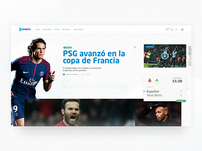 DIRECTV Sports - Web design design prototype ui ui ux website concept website design