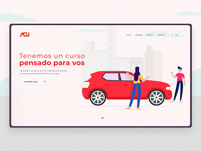 Driving School - Landing Page car drive landing page uidesign uiux website