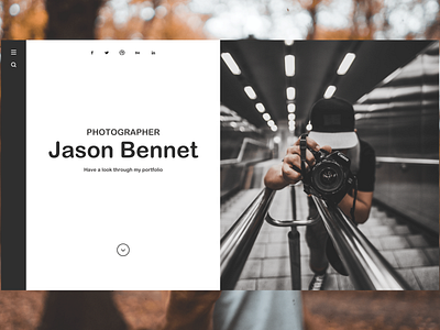 Photography Portfolio Website Concept by Marcello on Dribbble
