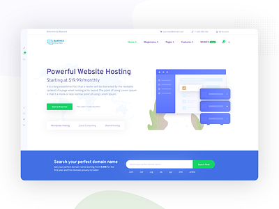 Web hosting and Technology Template