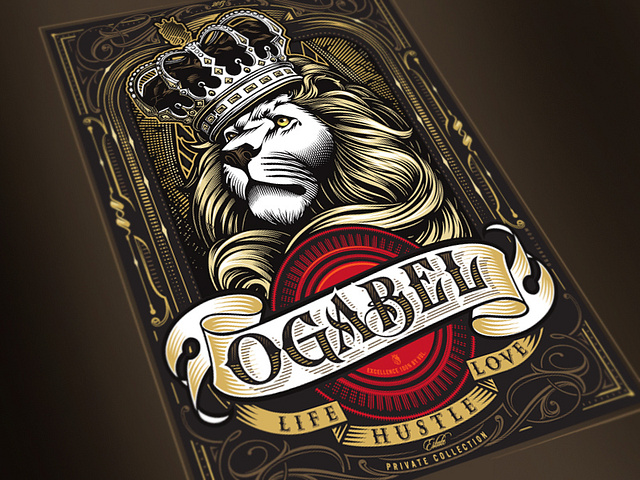 Ogabel Estate Wine Label by OG ABEL on Dribbble