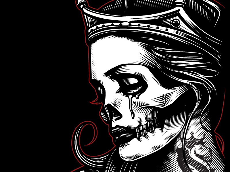 Ogabel Sad Queen Illustrator Vector Art By Og Abel Dribbble Dribbble