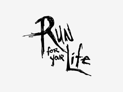 Run For Your Life Custom Typography 5k ceed creative hand lettering lettering mtsu phillip maddox run for your life typography