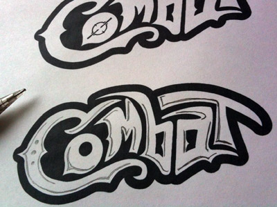 Combat custom drums logo