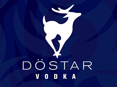 Döstar Vodka logo brand branding ceed creative deer design drink identity logo spirits star vodka