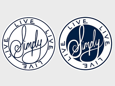 Live Simply. Simply Live. ceed creative custom identity lettering live logo mark simply type typography