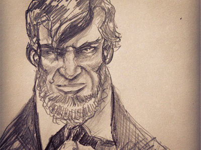 Abe Lincoln abraham lincoln ceed creative drawing illustrator pencil phillip maddox president sketch vampire hunter