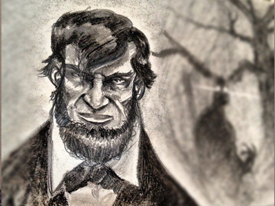 Abe Update abraham lincoln ceed creative drawing illustrator pencil phillip maddox president sketch vampire hunter