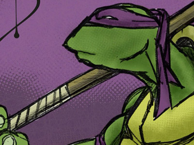 Donatello ceed creative donatello illustration ipad maddox ninja turtle phillip procreate purple turtle