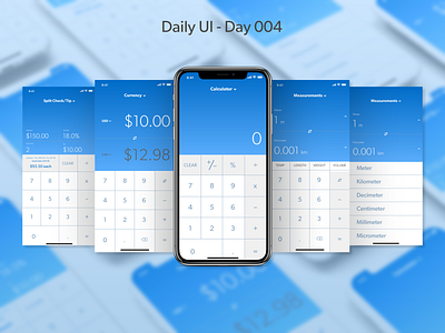 Daily UI - Day 004 adobexd calculator dailyui dailyui004 uiux