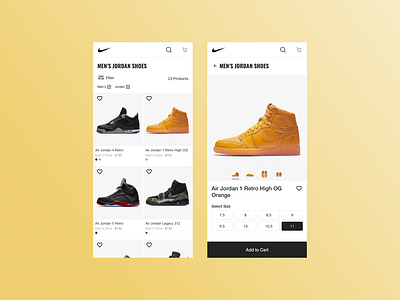 Nike-Search your sneakers animation app branding design illustration logo nike ui ux design ux ux design web