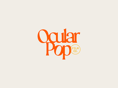 OcularPop Film Co Logo bold branding bright design film film co identity logo ocular pop type typography