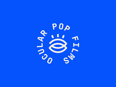 OcularPop Film Co Badge badge bold brand branding bright design eye film film co fort worth logo ocular pop rebrand type typography