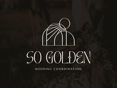 So Golden Wedding Coordination - Logo brand brand identity branding coordinator design fort worth golden icon logo mark so golden type typography wedding wordmark