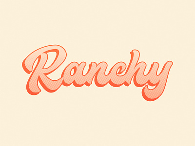 Ranchy apparel design design fort worth gradient halftone illustrator ranch script trust trust printshop tshirt design type typography vector