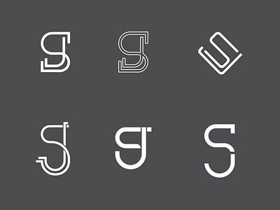 “SJ” Logo Icon adobe ai art brand branding design designer digital logo logos print vector