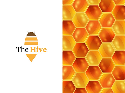 The Hive Logo Design 🐝 adobe design designer logo logos vector