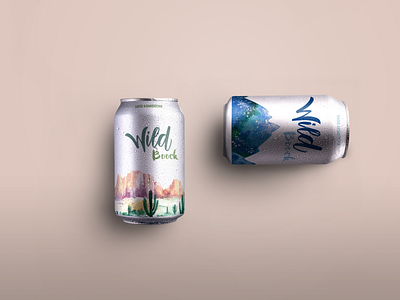 Wild Booch Mockup branding can art can mockup design illustration logo product design vector