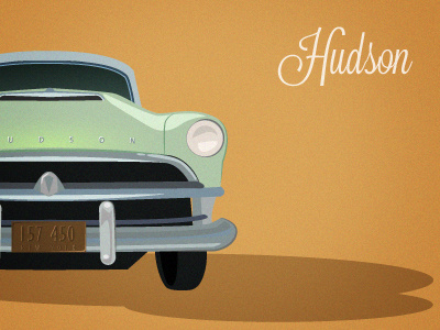 I love old cars 50s 50s car car hudson old car on the road orange vintage vintage car