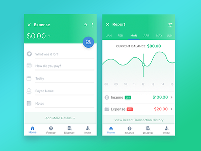 Financial App app design mobile productdesign statistics ui ux