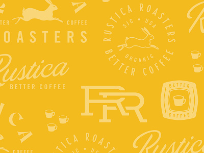 New brand work for Rustica Roasters branding cesar contreras illustrator logo top design