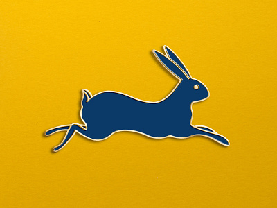 Rustica Roasters Rabbit Pin branding cesar contreras design pin top design