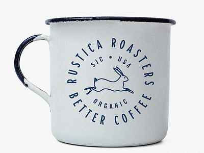 Rustica Roasters Mug branding cesar contreras design