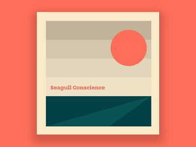 Seagull Conscience cesar contreras design illustrator minimal photoshop sun