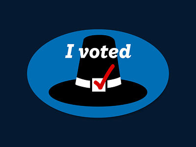 Massachusetts I Voted Sticker
