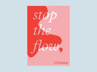 COMMA Ad 2 branding comma grammar logo period pink product tampon