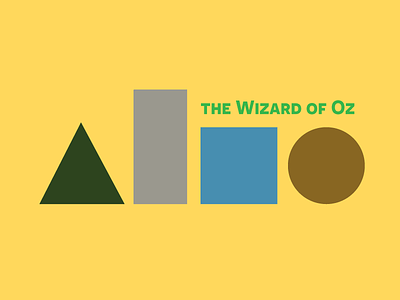 BSDS Minimal Poster - The Wizard of Oz bookposter bsds challenge minimal movie moviedesign movieposter oz thewizardofoz wizardofoz