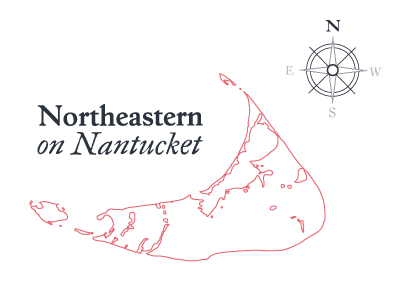 Northeastern On Nantucket branding map nantucket nautical new england northeastern northeastern university summer university university event