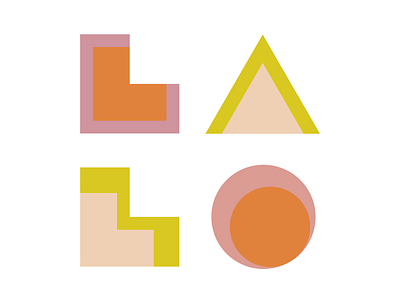 LALO california lalo logo logo design retreat shapes