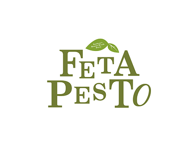 Fet-ah Pest-oh branding farm feta food food logo pesto