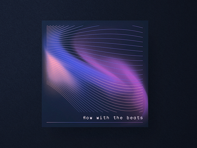 Flow with the beats 💫 design gradients illustrator music playlist spotify spotify cover vector