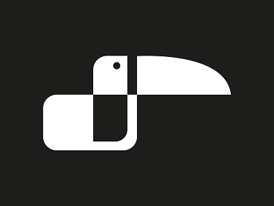 Toucan black and white design geometic ilustration ilustrator logo minimalist pictogram toucan vector