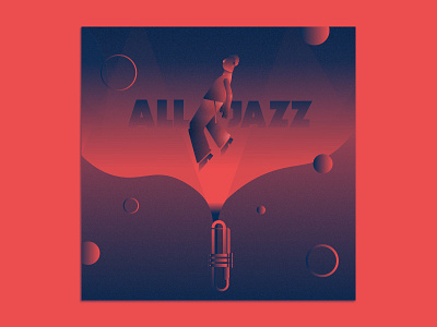 All Jazz artwork cover cover artwork design flat ilustration ilustrator jazz miles davis music spotify trumpet vector