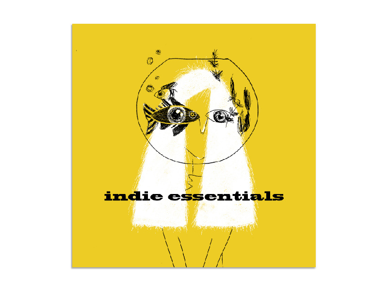 Indie essentials photoshop indie spotify playlist cover artwork cover design illustration