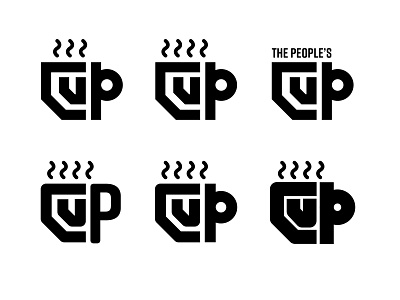 The People's Cup Logo Sketches branding design logo typography