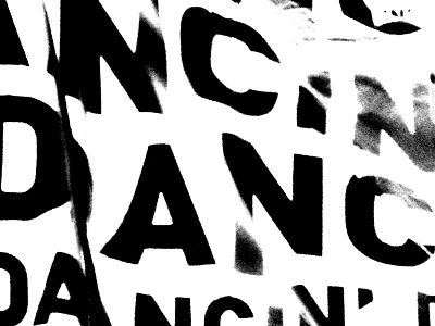 Dancin' analog animation design typography