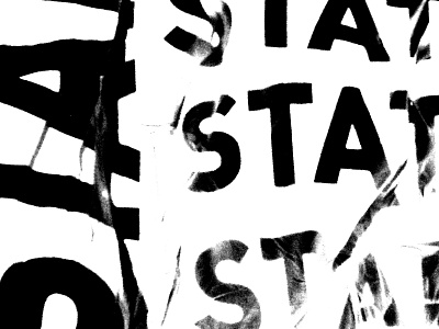 Static analog animation design typography