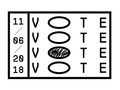 VOTE design typography