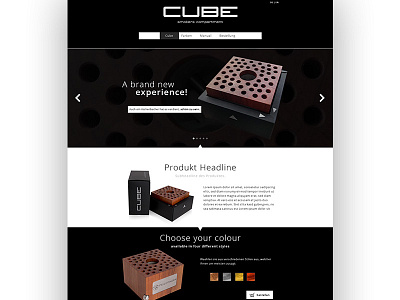 Cube onepage webdesign