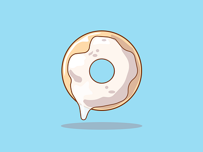 2/100 Original Glazed Donuts 100daysproject dribble graphicdesign illustration logo minimalist practice retro sketchapp vector vintage