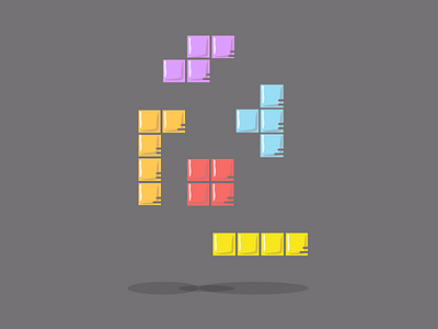 3/100 Tetris. 100days art design dribbble illustrataion logo logodaily retro sketchapp tetris vector vintage