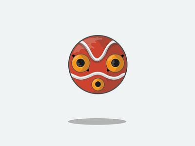 8/100 Princess Mononoke's Mask 100days 100dayschallenge 100daysproject art design disney graphicdesign hayao miyazaki illustration japan logo logodaily princess mononoke retro sketchapp vector vintage