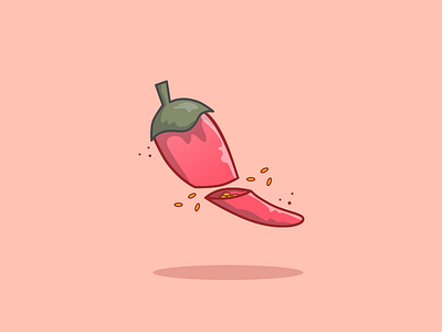 12/100 Chili 100days 100dayschallenge art chili design graphicdesign icon illustration logo logodaily sketchapp spicy vector