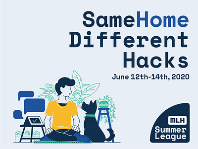 same home different hacks adobe illustrator design dog event branding graphic design home human illustration plant smarthome succulent