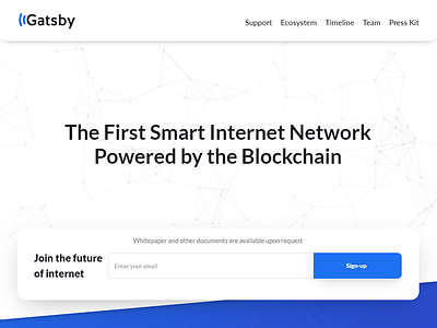 Gatsby website design