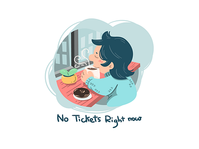 No tickets right now graphic design illustration